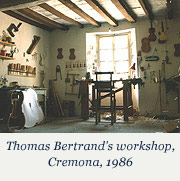 Thomas Bertrand – Violin maker